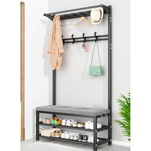 옷 행거 현관 정리대 신발장 걸이 옷걸이 선반 수납 의자