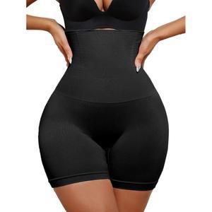 Bevya 하이 웨이스트 쉐이핑 팬티 복부 타이즈 슬리밍 여성용 플랫 엉덩이 트 브 반바지