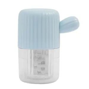 비타리토 휴대용 반자동 360도 회전 렌즈세척기셀프 클리너 수동 세척통 소프트 용기 크리너 용품