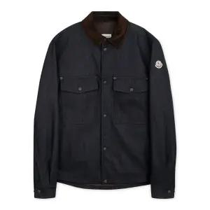남성 로고 패치 다크 블루 자켓 2F00024 598X1 76C