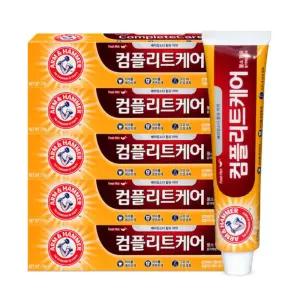 유한양행 암앤해머 컴플리트케어 치약, 178g 5개