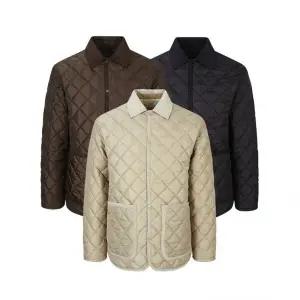 파렌하이트 [FAHRENHEIT] FAUX 스웨이드 배색 퀼팅점퍼_(FHMAH6302)