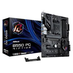 ASRock AMD B550 PG 립타이드 ATX 마더보드 듀얼 채널 DDR4 4933MHz AM4 소켓 128GB SATA3 6.0Gb/s M.2