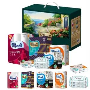 buyus  명절 이사 집뜰이 선물세트 미래생활 잘풀리는집 프리미엄스페셜6종 집들이선물 화장지 휴지 물티슈