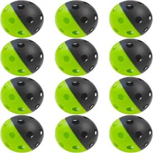 마이쿠자 야구 플라스틱 중장비 훈련 타격용 소프트 연습 제한 비행 고충격 볼 12팩