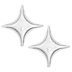 스타포인트 66cm 실버 2개입 풍선 은박호일 생일 파티