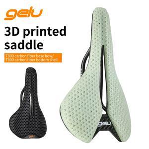 Gelu 3D 프린팅 탄소 섬유 안장 T50/T60 7x7 Mtb 도로 자전거 용 초경량