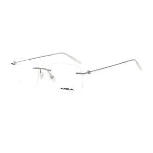 [몽블랑] 명품 안경테 MB0075O 001 스퀘어 무테 메탈 여자 남자 안경