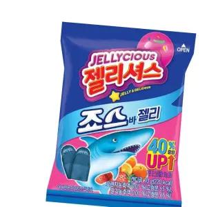 롯데 젤리셔스 죠스바 젤리 70g x 8개