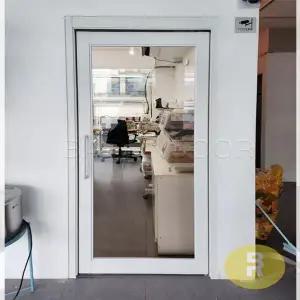 15번 싱글스윙중문 유백화이트 브론즈강화유리