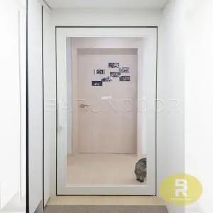 20번 싱글스윙중문 유백화이트 투명강화유리