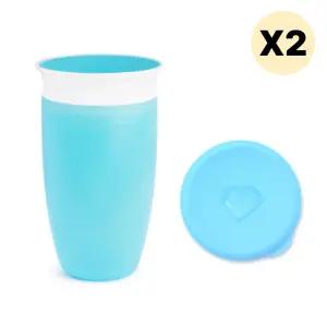 스엔코샵 유아식기 미라클컵 흘림방지 텀블러 블루 2p BNS