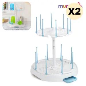 스엔코샵 젖병건조대 솔보관대 컵 건조기 먼치킨 X 2p BNS