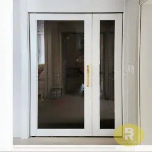 62번 비대칭양개스윙중문 유백화이트 브론즈강화유리