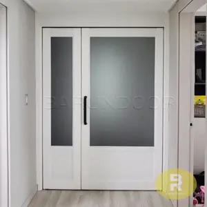 37번 비대칭양개스윙중문 고시형 펄화이트 샤틴브론즈강화유리