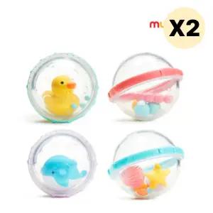 스엔코샵 아기 물놀이 버블장난감 목욕 딸랑이공 X 2p BNS