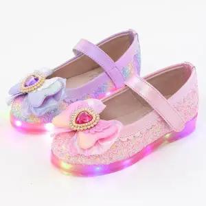 바니비 러브 하트 국산 구두 유아 LED 공주 여아구두
