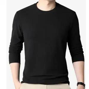 기모 겨울 남성 라운드 기본 이너 긴팔 티셔츠