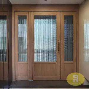 10번 3단스윙중문 고시형 우드 모루세로강화유리