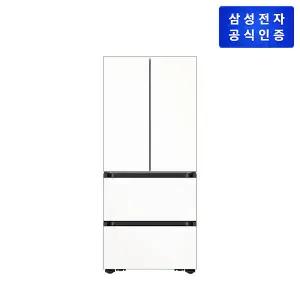 삼성전자 Bespoke AI 김치플러스 4도어 키친핏 RK70F42M3Z [420L/에센셜 화이트]