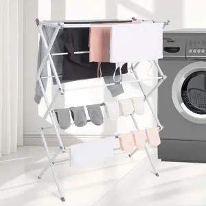 디얼리빙 5단 이동식 빨래건조대 세탁망 빨래바구니 세트 접이식 틈새수납 대형