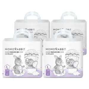 모모래빗 에코드라이 통기성우수 흡수력강화 팬티형 기저귀 남여공용 대형(L) 112매