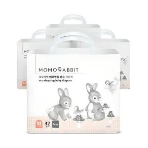 모모래빗 에코씽씽 통기성우수 흡수력강화 밴드형 기저귀 아동공용 중형(M) 128매