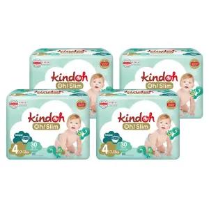 킨도 프리미엄 통기성우수 흡수력강화 오슬림 밴드형 기저귀 남녀공용 4단계 120매