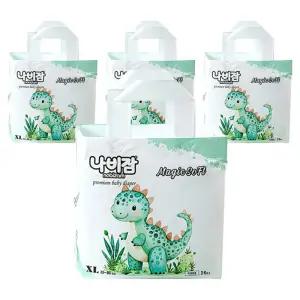 나비잠 매직소프트 통기성우수 흡수력강화 팬티형 기저귀 남여공용 특대형(XL) 104매