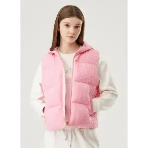 [르꼬끄](강남점)[이월][70% OFF] 케이블 스웨터 후드 패딩 베스트 NPK / QP122OST11