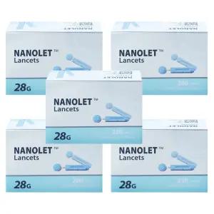 동방 나노렛 란셋 28G 200개입 X 5개 일회용 채혈 사혈 당뇨침 체했을때 손따기