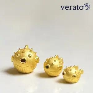 베라토 24K 순금 황금 복어 오브제 골드바 1.875g