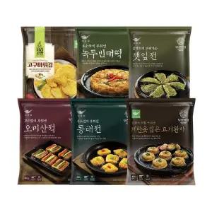 [사옹원] 명절 필수 전 튀김 세트 / 녹두빈대떡 계란옷고기완자 동태전 오미산적 깻잎