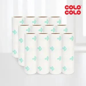 고로고로 표준 돌돌이 12P 롤 테이프 클리너 리필 (8m)