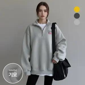 [국내자체제작] 프레이즈 지퍼 맨투맨 (기모)