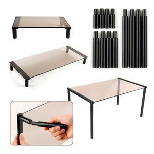 높이조절 자유로운 TV 모니터 받침대 스탠드 기둥포함