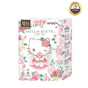 (무료배송) 헬로키티 러블리 천연펄프 4겹 1팩 총 30롤