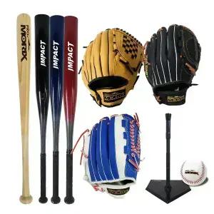 야구 용품 모음 / 알루미늄 나무 배트 글러브  야구공