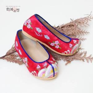 [여아 성인 한복 소품]수제 꽃신(130mm~260mm) 돌 여자 아이 아기 유아 아동 신발 어린이 초등 학생 한복화