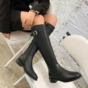 [타미나]심플 버클 롱부츠 BKCA9963 (S8975971)