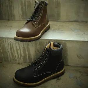 [딕슈] 남성 지퍼 플랫 미들 부츠 워커 SN1WKMA895