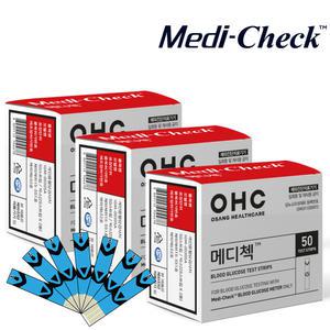 메디첵 혈당시험지 개인용 혈당검사지 3박스 150매 Medi-Check