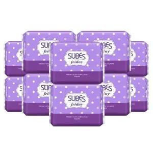 [보리보리/슈베스]슈베스 생리대 프라이데이 울트라슬림 대형 12p x10팩