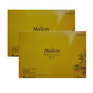 맥심 모카골드 마일드 커피믹스 250T 2개 선물세트