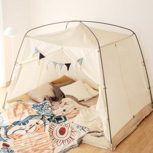 우풍차단 난방텐트 실내 방한 보온 침대 싱글 퀸 킹