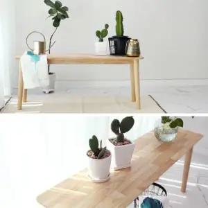 [텐바이텐][벤트리] 원목 라운디시 원목 벤치_110