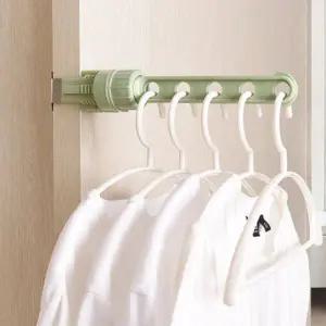 [텐바이텐](1+1) 공간활용 틈새 창문틀 문틀 사이드 5구 옷걸이 행거