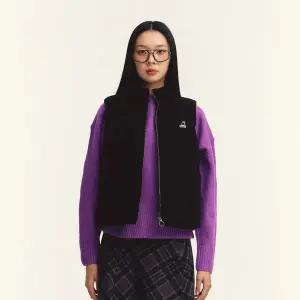 [캉골](강남점)우먼스 코듀로이 다운 베스트 6140 블랙