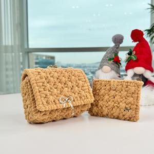 도두리 DIY 가방 만들기 뜨개질 코바늘 망스티치 손뜨개 키트 패키지 - 솜사탕