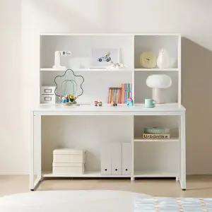 HM2041 스퀘어 전면책장책상세트 1400